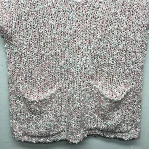 Designed by Deans Vintage Silk Blend Pink Women's Vest Size Medium Chunky Knit - Picture 4 of 10